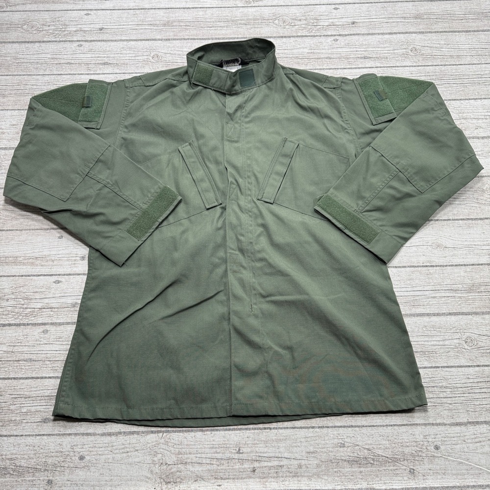 Tru-Spec Shirt Men's Large Long Brown Ripstop Combat Tactical Workwear